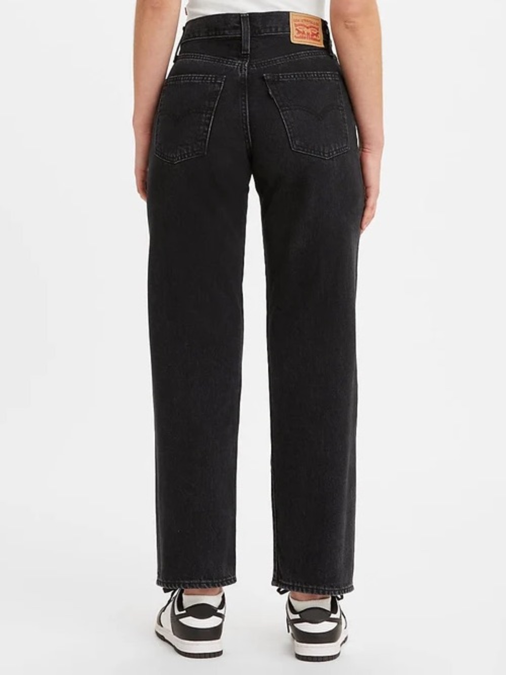 Levi's 94’ Baggy Jeans Relaxed Straight Leg Denim Black Wash Size 29 8